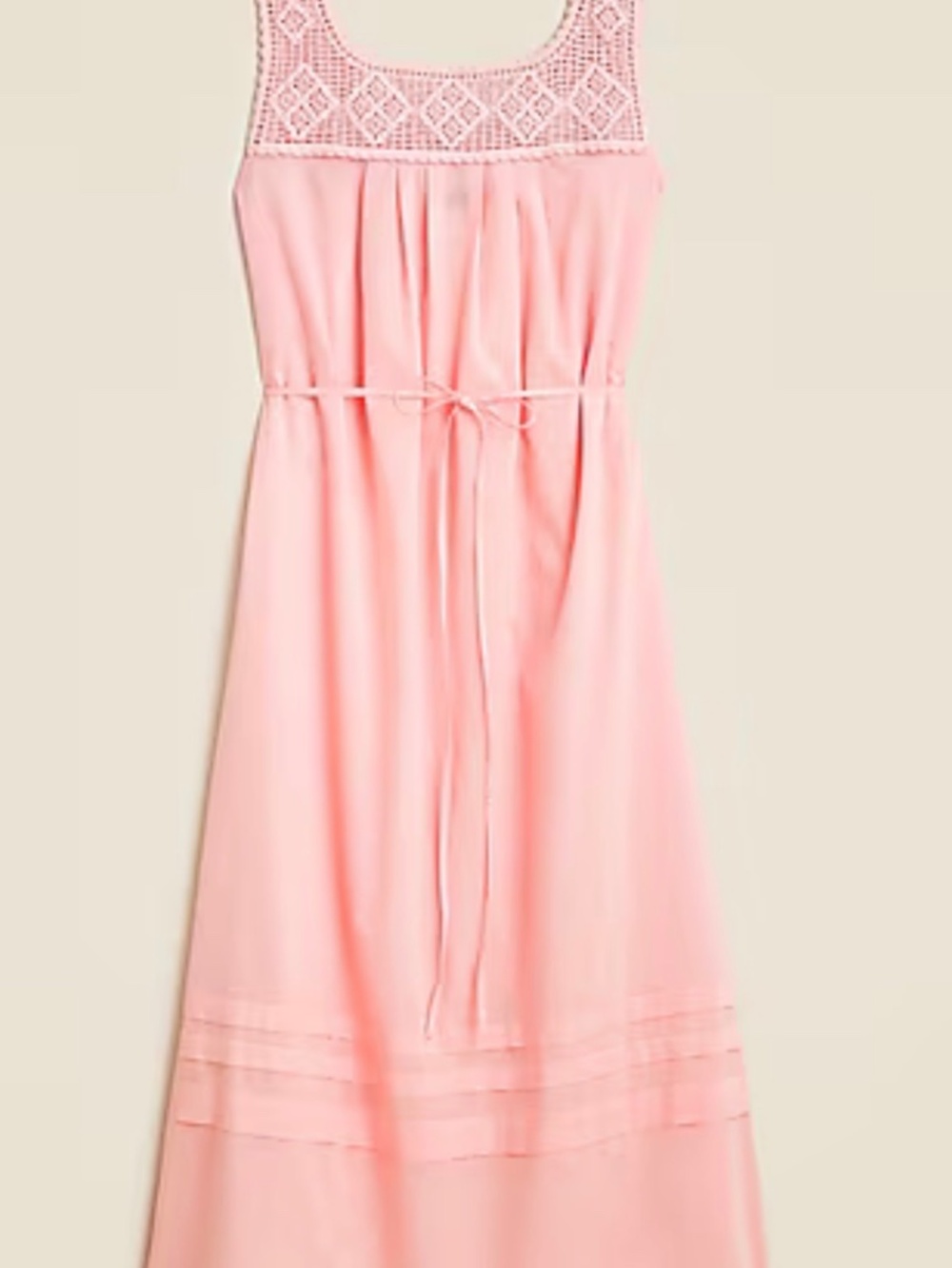 J. Crew Crochet Trim Maxi Dress